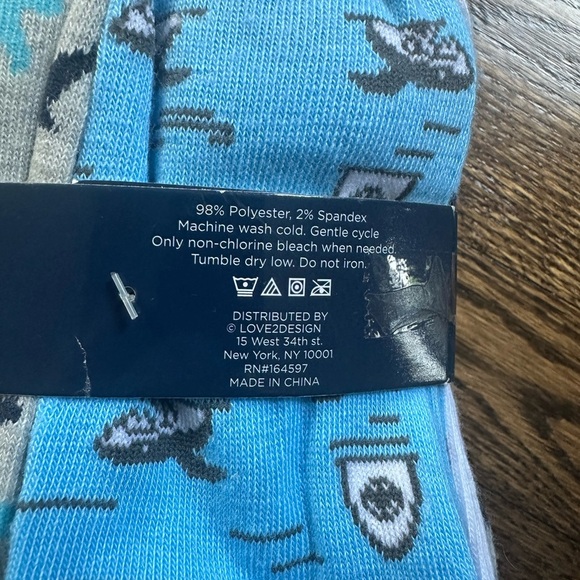 Love2Design Boys 20-Pack No-Show Socks Sharks Camo Stripes Size Medium (6–8.5) - Picture 4 of 4